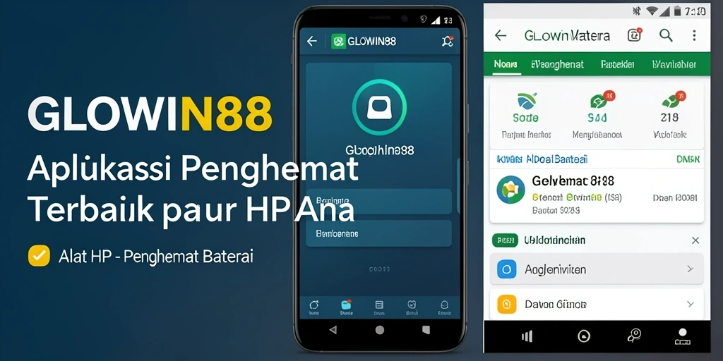 Antarmuka GLOWIN88 yang ramah pengguna untuk penghemat baterai.