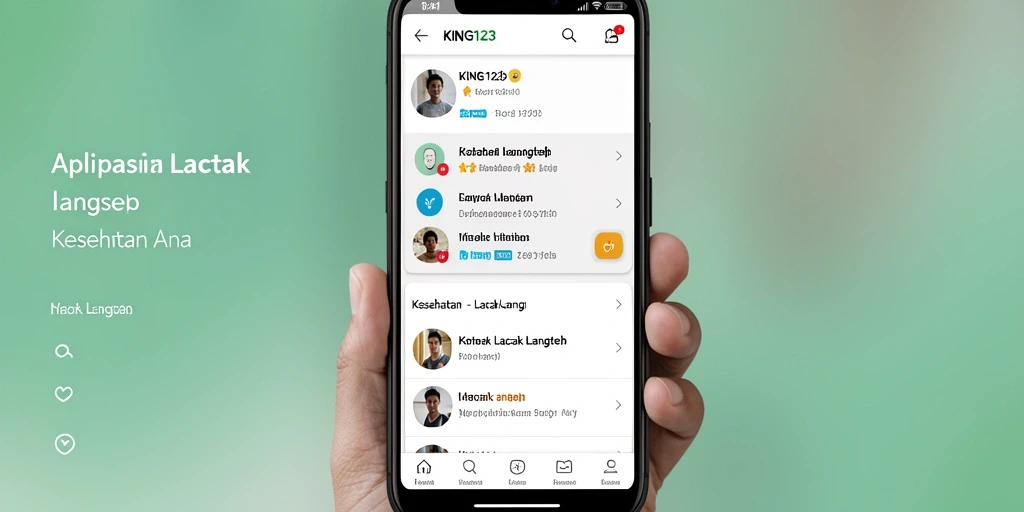 Antarmuka pengguna KING123 menampilkan fitur Lacak Langkah dengan jelas dan menarik.