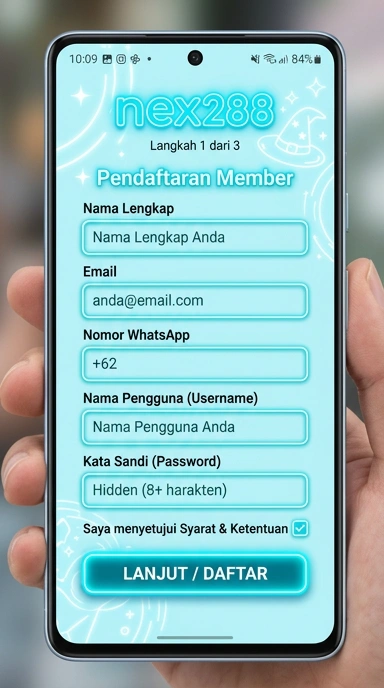 Panduan Registrasi Akun Baru nex288 untuk Android